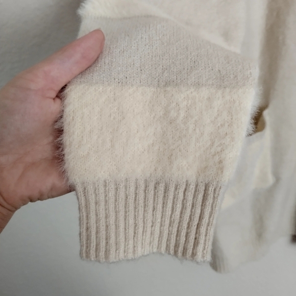 By Anthropologie open front long front pockets cardigan sz M - Picture 4 of 7